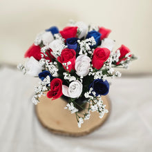 Load image into Gallery viewer, Red White and Blue Memorial Grave Pot