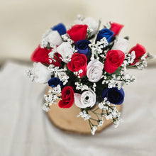 Load image into Gallery viewer, Red White and Blue Memorial Grave Pot