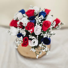 Load image into Gallery viewer, Red White and Blue Memorial Grave Pot
