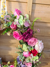 Load image into Gallery viewer, Luxury Rose and Hydrangea Spring Wreath
