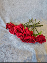 Load image into Gallery viewer, One Dozen Silk Red Roses
