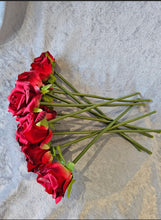 Load image into Gallery viewer, One Dozen Silk Red Roses
