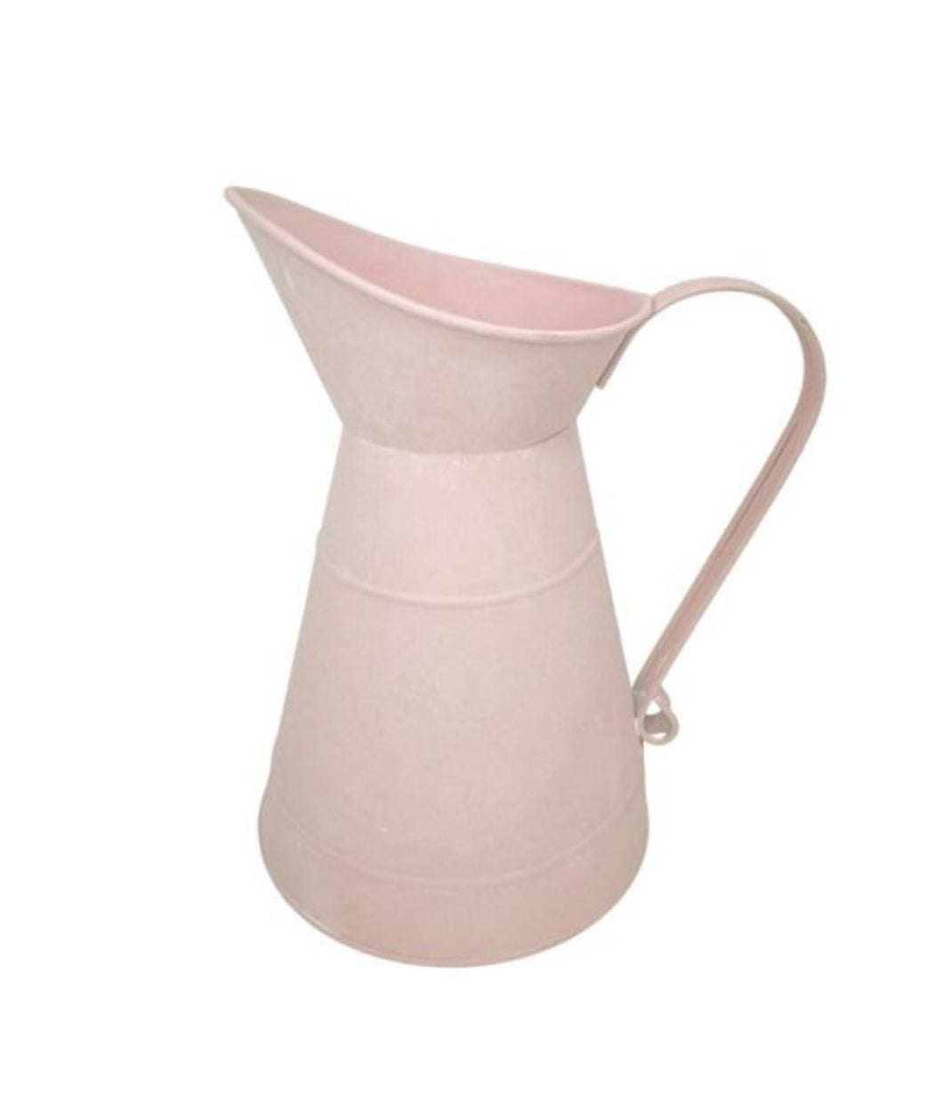 Pastel Pink Metal Jug / Pink Home Decor Jug