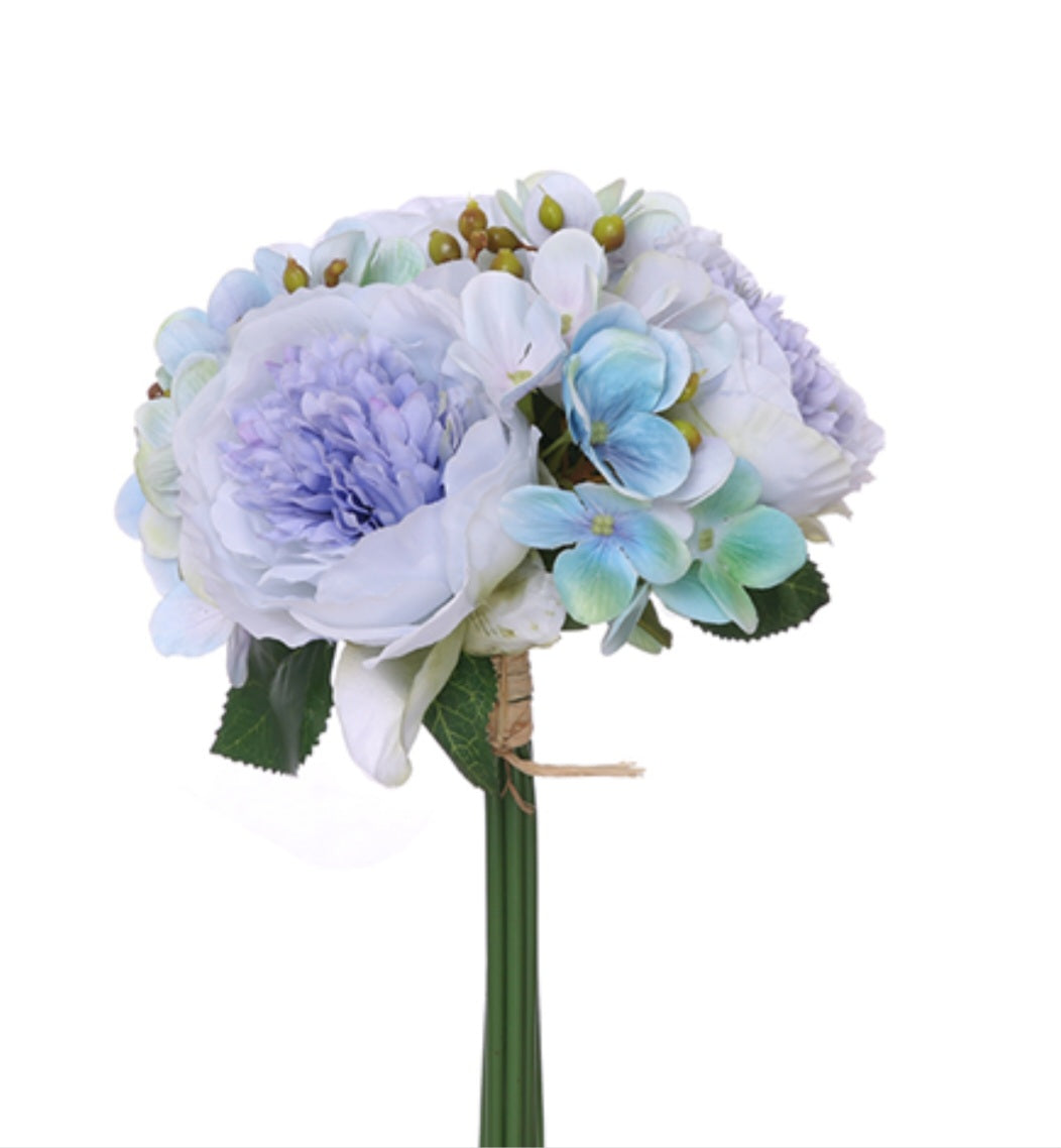 Blue Peony and Hydrangea Bundle x 2