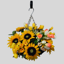 Load image into Gallery viewer, Sunflower and Mixed Floral Hanging Basket
