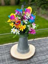 Load image into Gallery viewer, Rainbow Rose Faux Flower Bouquet
