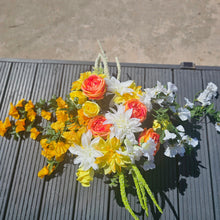 Load image into Gallery viewer, Mixed Artificial Floral Hanging Basket
