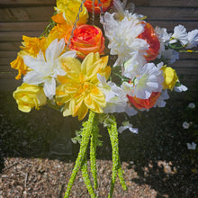 Load image into Gallery viewer, Mixed Artificial Floral Hanging Basket
