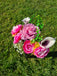 Pink Graveside "Mum" faux flower and Vase