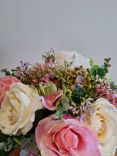 Load image into Gallery viewer, Luxury Pink Roses and Hydrangea Hatbox
