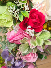Load image into Gallery viewer, Luxury Rose and Hydrangea Spring Wreath
