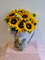 Luxury Sunflowers in Decorative Vase