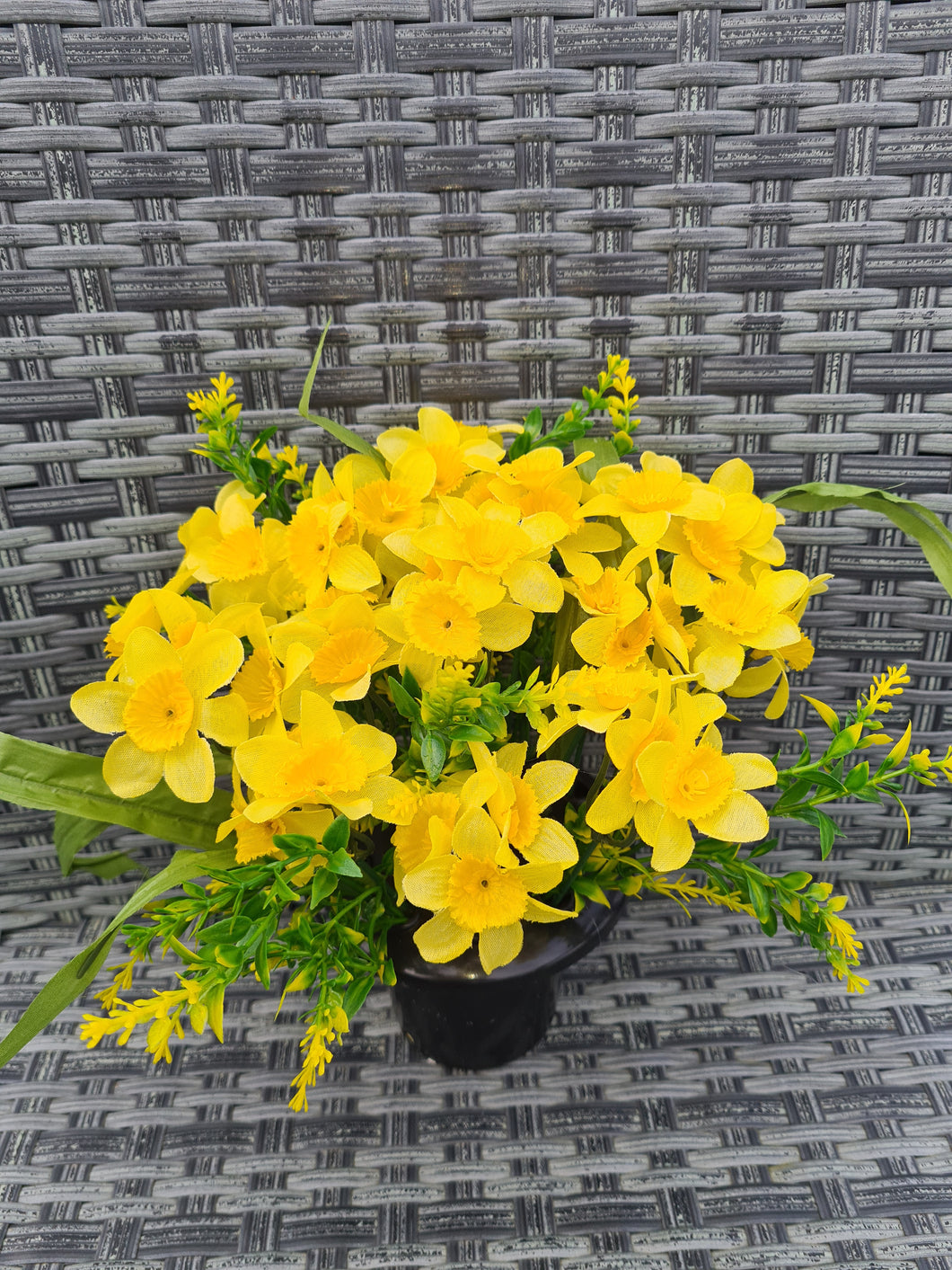 Spring Daffodil Memorial Grave Pot