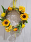 Artificial Sunflower Luxury Wreath