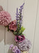 Pastel Artificial Spring Floral Wreath wall Hanger Ferry Creations 